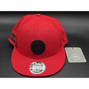 Canada Goose x New Era 9FIFTY Arctic Disc Snapback Red Cap Hat - NWT
